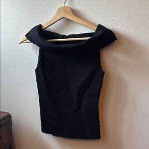 Babaton sculpt knit off shoulder top